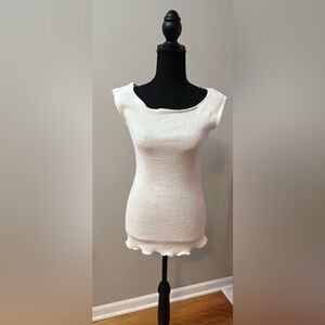 Women’s White XS Tank made & bought in Italy